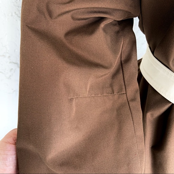 VTG 2in1 Reversible Belted Trench Coat-AQUA 5. Made in England. - Picture 10 of 13